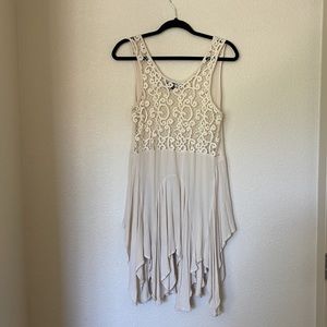 Cream Boho light weight oversized tunic size L